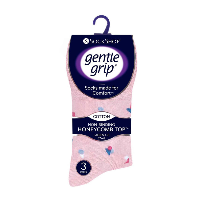 6 Pack Ladies Non Elastic Novelty Design Socks