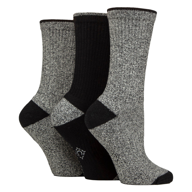 6 Pairs Ladies Water Repellent Midweight Outdoor Socks for Hiking & Walking