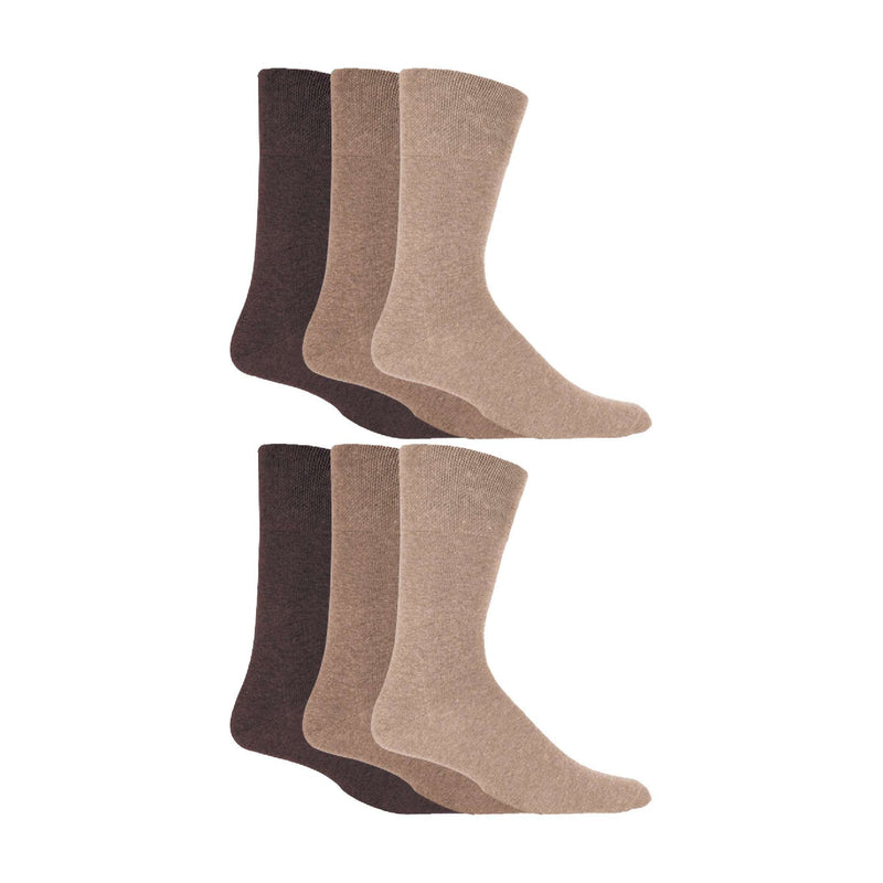 6 Pack Mens Non Elastic Soft Top Cotton Diabetic Socks