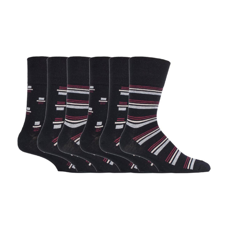 6 Pack Mens Non Elastic HoneyComb Cotton Socks