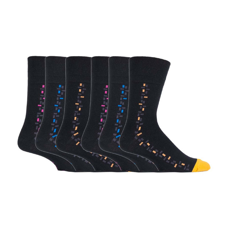 6 Pack Mens Non Elastic HoneyComb Cotton Socks