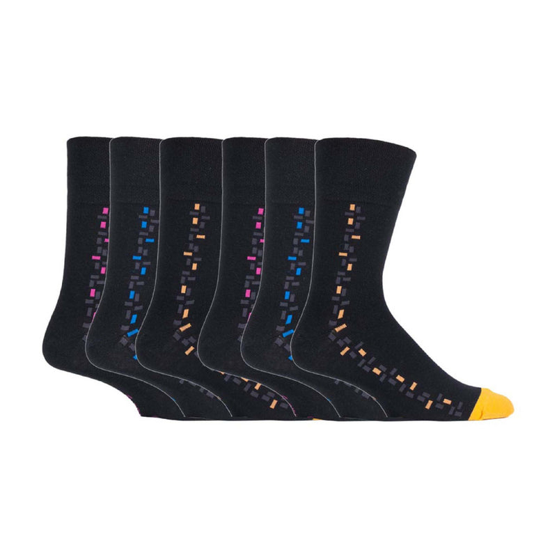6 Pack Mens Non Elastic HoneyComb Cotton Socks
