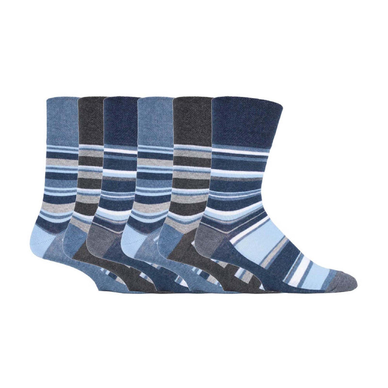 6 Pack Mens Non Elastic HoneyComb Cotton Socks