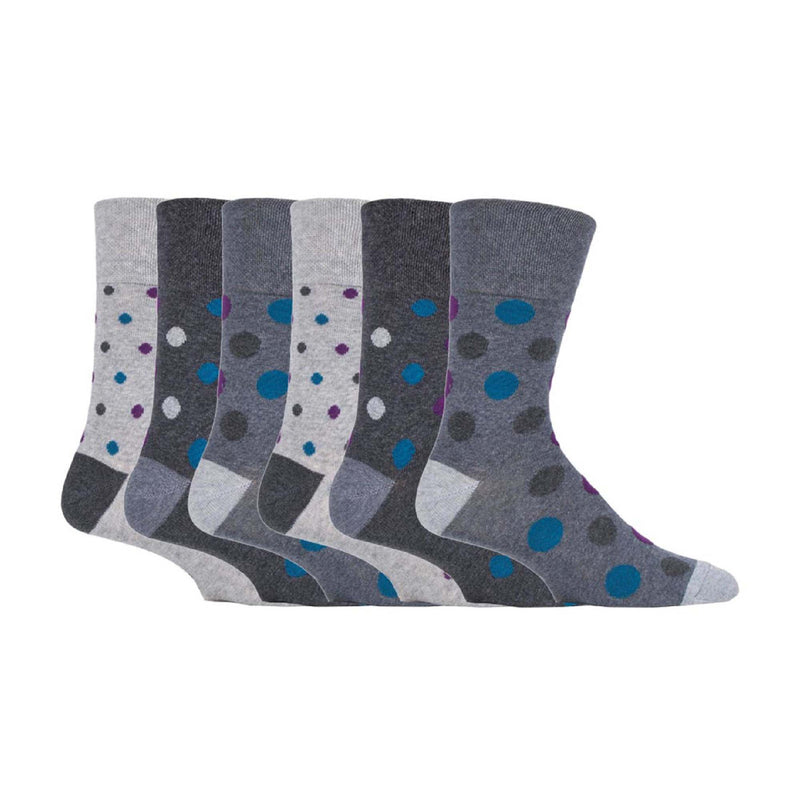 6 Pack Mens Non Elastic HoneyComb Cotton Socks