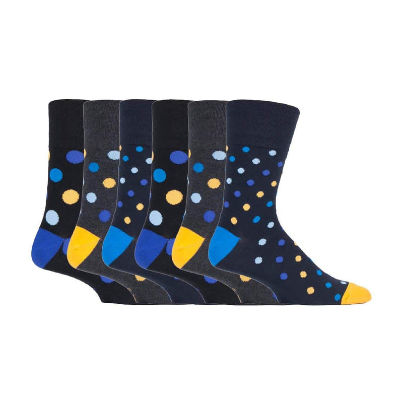 6 Pack Mens Cotton Rich Non Elastic Socks
