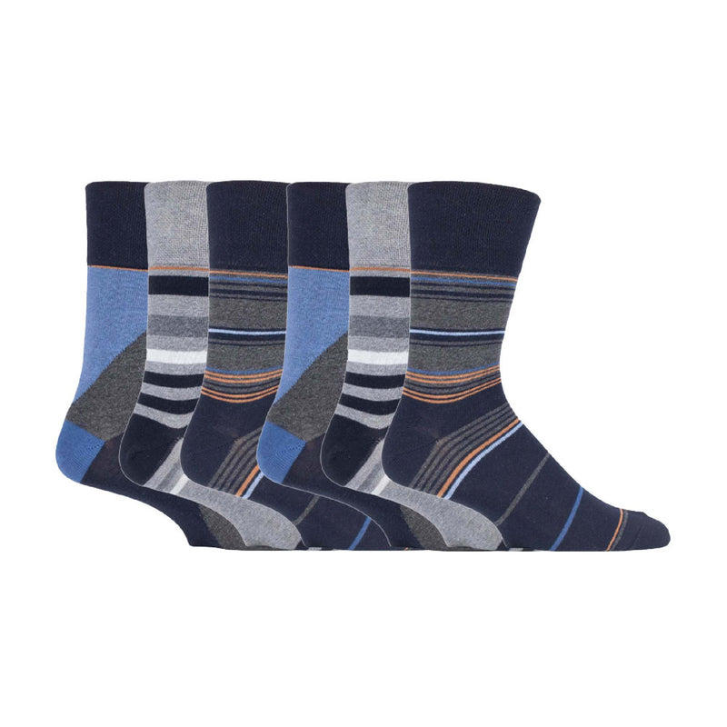6 Pack Mens Non Elastic HoneyComb Cotton Socks