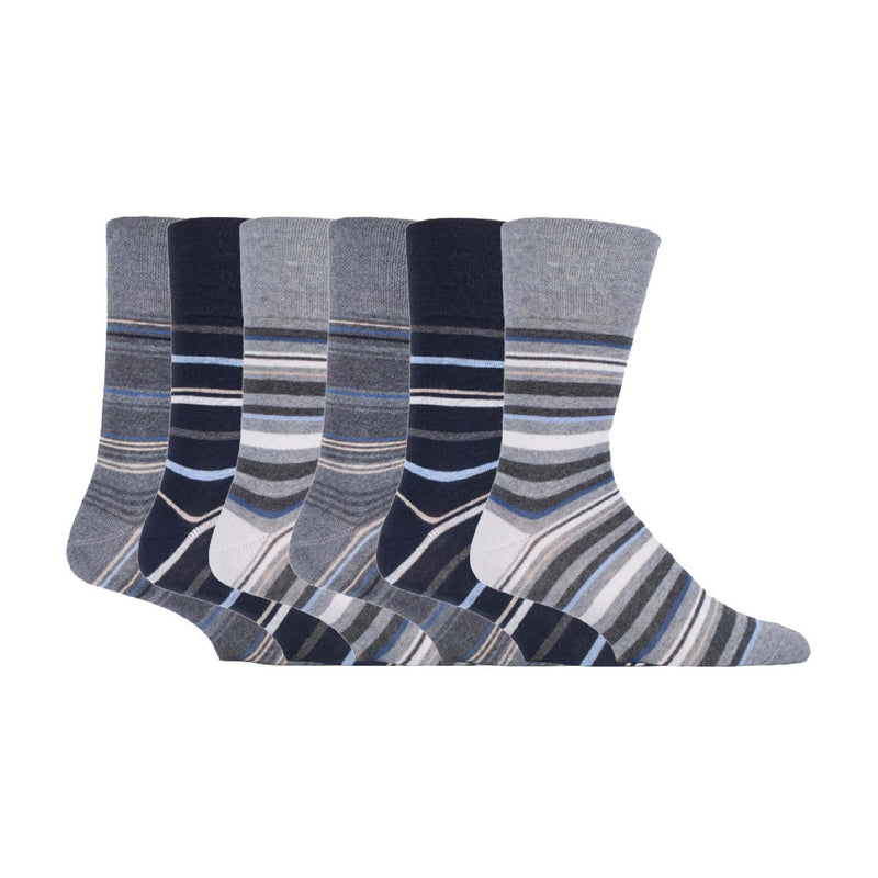 6 Pack Mens Non Elastic HoneyComb Cotton Socks