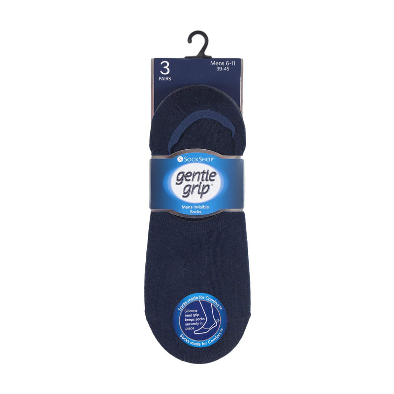 6 Pack Mens Invisible No Show Socks with Silicone Grip