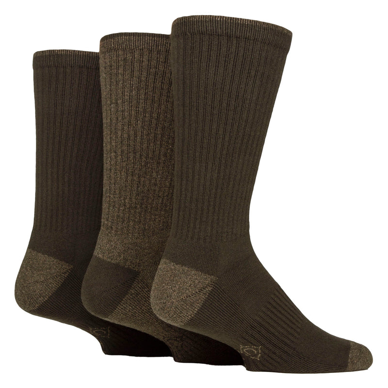 3 Pairs Mens Water Repellent Midweight Outdoor Socks for Hiking & Walking