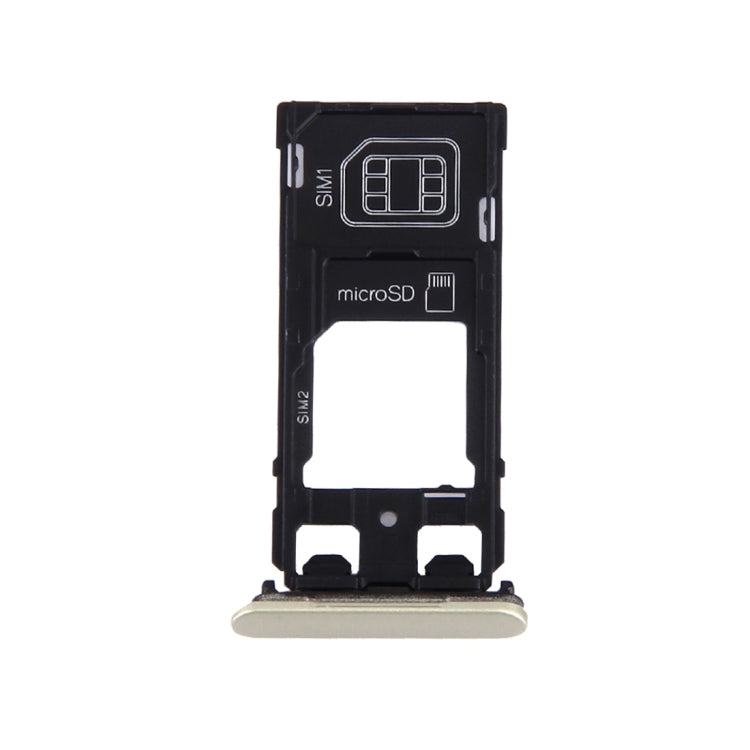 SIM Card Tray + Micro SD / SIM Card Tray + Card Slot Port Dust Plug for Sony Xperia X (Dual SIM Version), For Xperia X Dual SIM White, For Xperia X Dual SIM, For Xperia X Dual SIM Rose