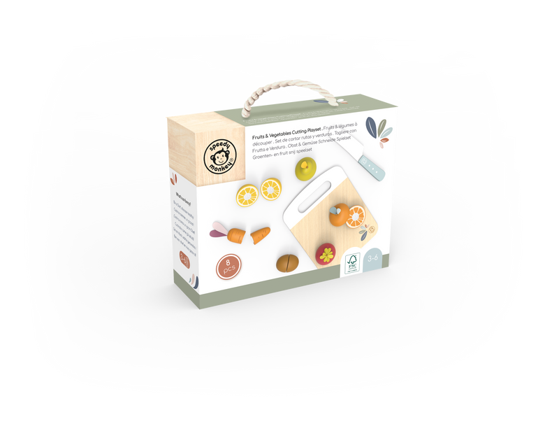 Speedy Monkey Fruit & Vegetable Cutting Playset