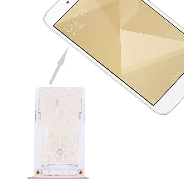 For Xiaomi Redmi 4X SIM & SIM / TF Card Tray, For Xiaomi Redmi 4X, For Redmi 4X