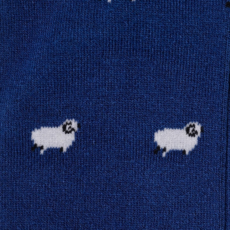 Navy Sheep Bamboo Socks