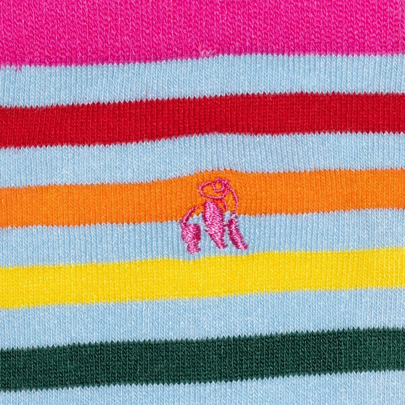 Pastel Striped Bamboo Socks
