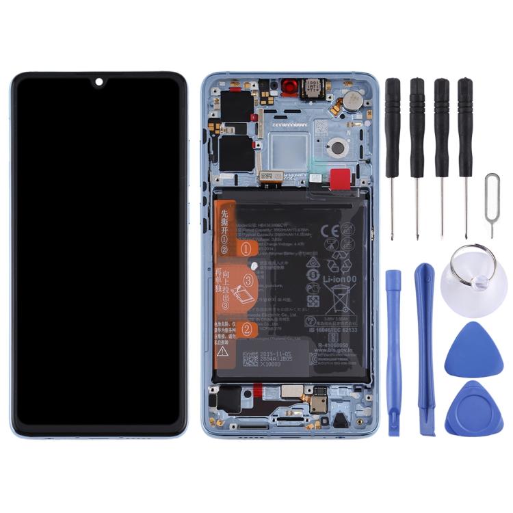 LCD Screen and Digitizer Full Assembly with Frame for Huawei P30, For P30, For Huawei P30(Breathing Crystal)