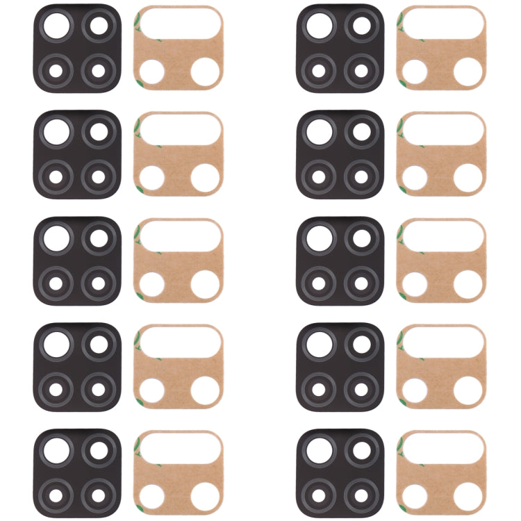 For Huawei P40 Lite  10pcs Original Back Camera Lens , For Huawei P40 Lite (Green), For Huawei P40 Lite, For Huawei P40 Lite (Pink)
