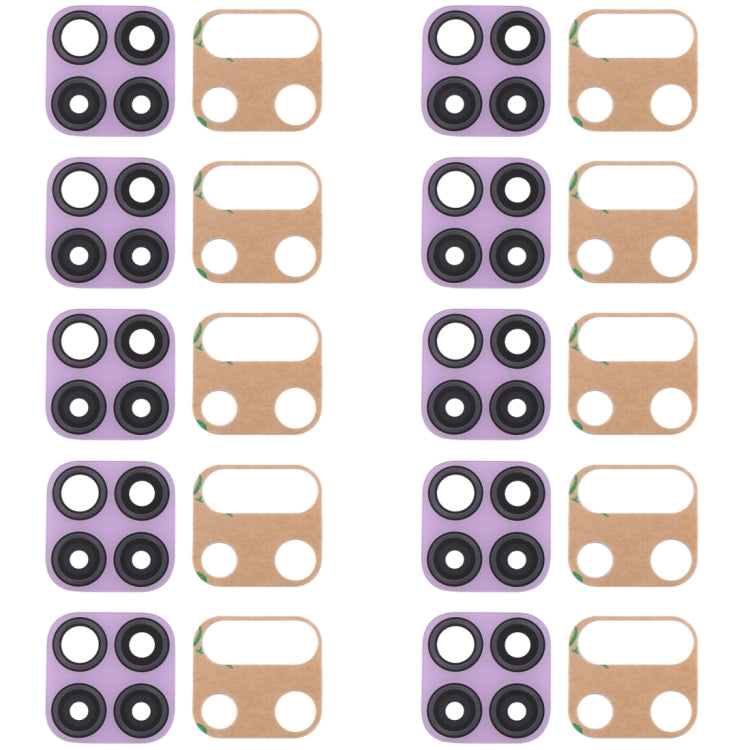 For Huawei P40 Lite  10pcs Original Back Camera Lens , For Huawei P40 Lite (Green), For Huawei P40 Lite, For Huawei P40 Lite (Pink)