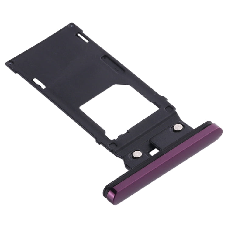 SIM Card Tray + Micro SD Card Tray for Sony Xperia XZ3, For Sony Xperia XZ3, For Sony Xperia XZ3 (Purple)