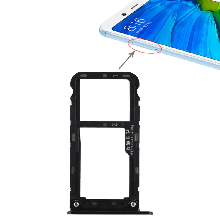 2 SIM Card Tray / Micro SD Card Tray for Xiaomi Redmi Note 5, Redmi Note 5, For Xiaomi Redmi Note 5