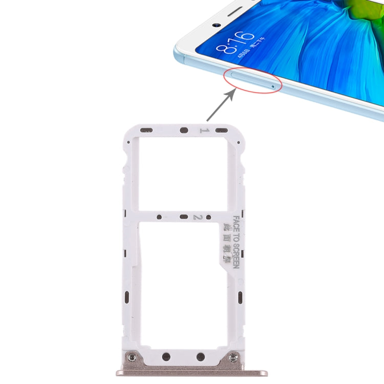 2 SIM Card Tray / Micro SD Card Tray for Xiaomi Redmi Note 5, Redmi Note 5, For Xiaomi Redmi Note 5