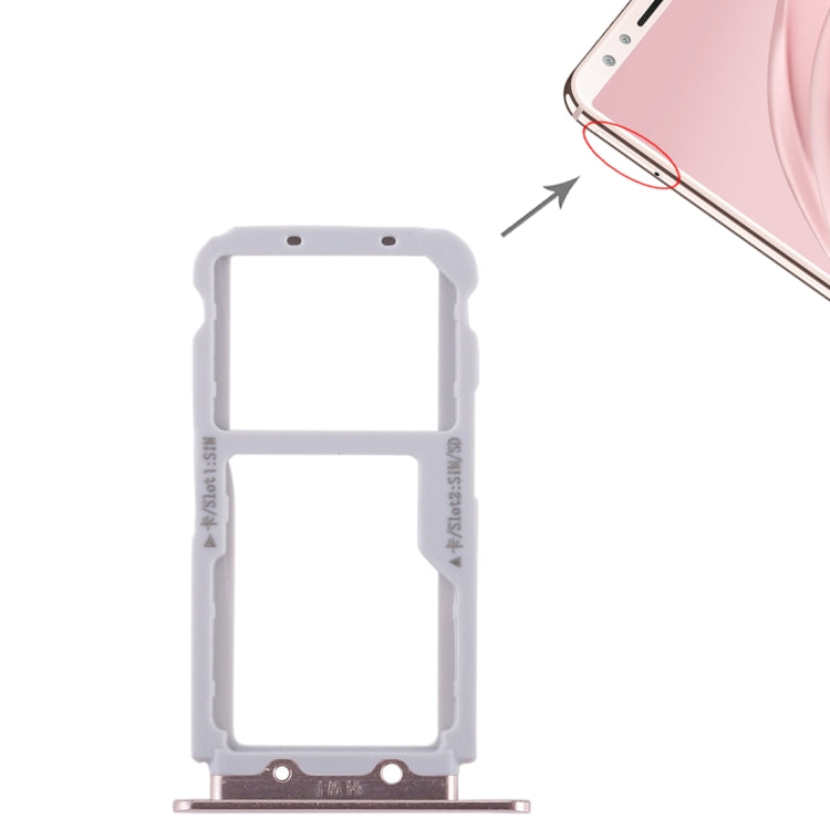 2 SIM Card Tray / Micro SD Card Tray for Huawei Nova 2s, For Huawei Nova 2s