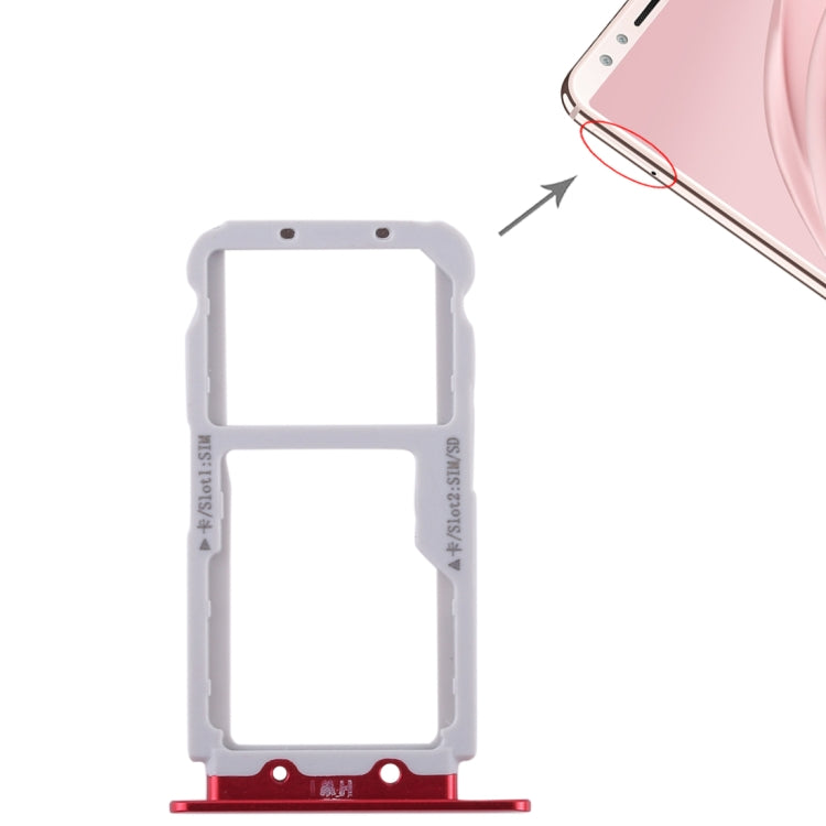 2 SIM Card Tray / Micro SD Card Tray for Huawei Nova 2s, For Huawei Nova 2s