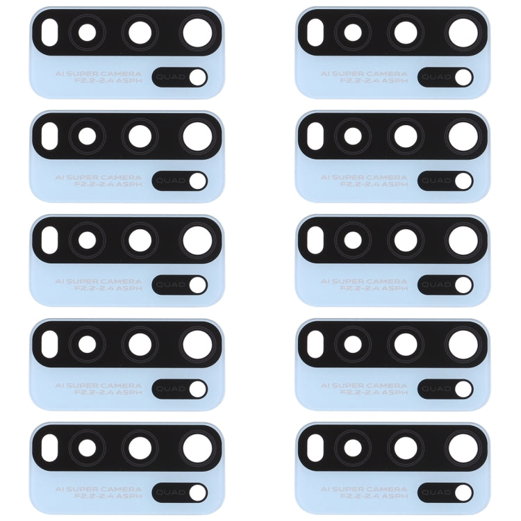 For Vivo Y50 1935, V1965A / Vivo Y30 1938 10pcs Back Camera Lens, For Vivo Y50