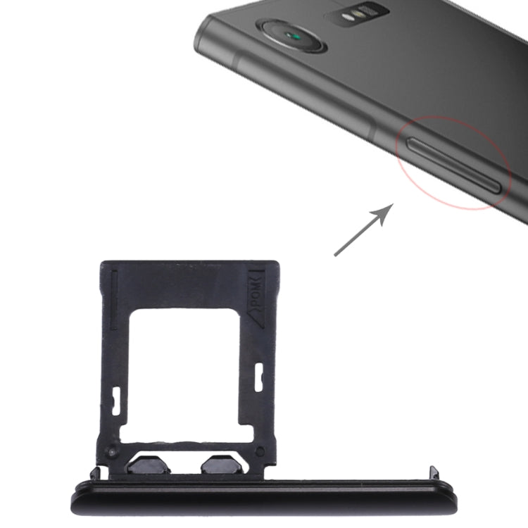 SIM / Micro SD Card Tray, Double Tray for Sony Xperia XZ1, For XZ1 (SIM / Micro SD Card)