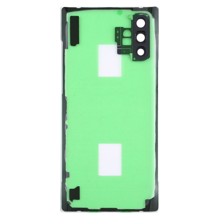 For Samsung Galaxy Note 10+ N975 N9750 Transparent Battery Back Cover with Camera Lens Cover , For Galaxy Note 10+