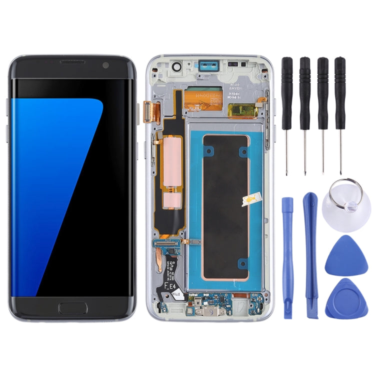 Original Super AMOLED Material LCD Screen and Digitizer Full Assembly(with Frame / Charging Port Flex Cable / Power Button Flex Cable / Volume Button Flex Cable) for Galaxy S7 Edge / G935F / G935FD, For Samsung Galaxy S7 Edge  (Super AMOLED)           ...