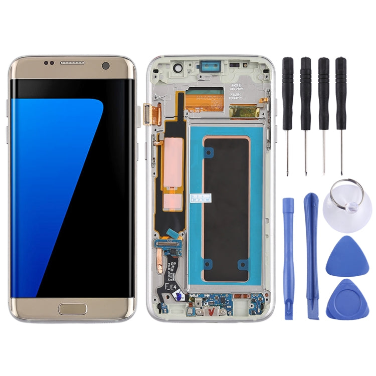 Original Super AMOLED Material LCD Screen and Digitizer Full Assembly(with Frame / Charging Port Flex Cable / Power Button Flex Cable / Volume Button Flex Cable) for Galaxy S7 Edge / G935F / G935FD, For Samsung Galaxy S7 Edge  (Super AMOLED)           ...
