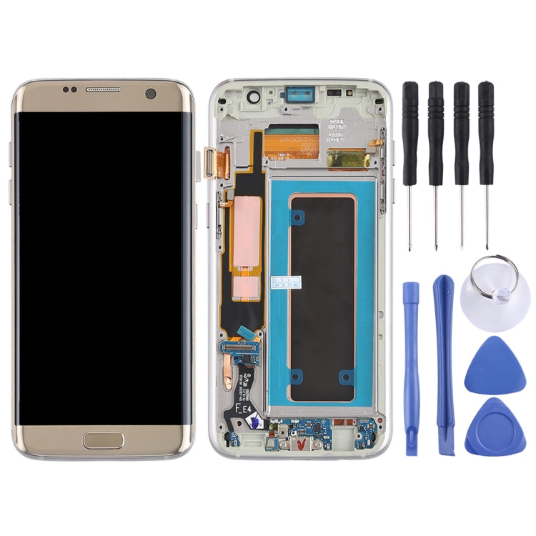 Original Super AMOLED Material LCD Screen and Digitizer Full Assembly(with Frame / Charging Port Flex Cable / Power Button Flex Cable / Volume Button Flex Cable) for Galaxy S7 Edge / G935F / G935FD, For Samsung Galaxy S7 Edge  (Super AMOLED)...
