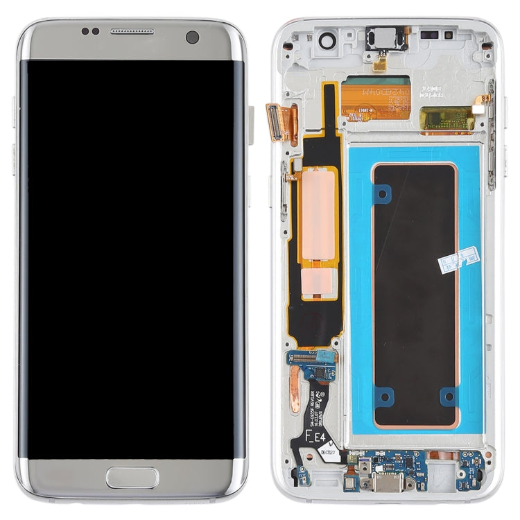 Original Super AMOLED Material LCD Screen and Digitizer Full Assembly(with Frame / Charging Port Flex Cable / Power Button Flex Cable / Volume Button Flex Cable) for Galaxy S7 Edge / G935F / G935FD, For Samsung Galaxy S7 Edge  (Super AMOLED)           ...