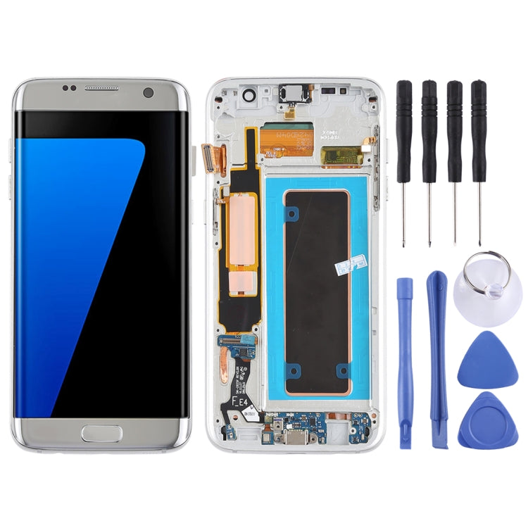 Original Super AMOLED Material LCD Screen and Digitizer Full Assembly(with Frame / Charging Port Flex Cable / Power Button Flex Cable / Volume Button Flex Cable) for Galaxy S7 Edge / G935F / G935FD, For Samsung Galaxy S7 Edge  (Super AMOLED)...