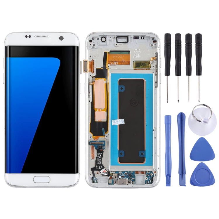 Original Super AMOLED Material LCD Screen and Digitizer Full Assembly(with Frame / Charging Port Flex Cable / Power Button Flex Cable / Volume Button Flex Cable) for Galaxy S7 Edge / G935F / G935FD, For Samsung Galaxy S7 Edge  (Super AMOLED)...