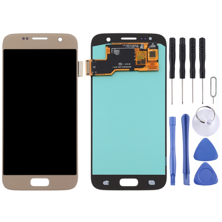 OLED Material LCD Screen and Digitizer Full Assembly for Samsung Galaxy S7, For Samsung Galaxy S7(OLED), For Galaxy S7(OLED Material)