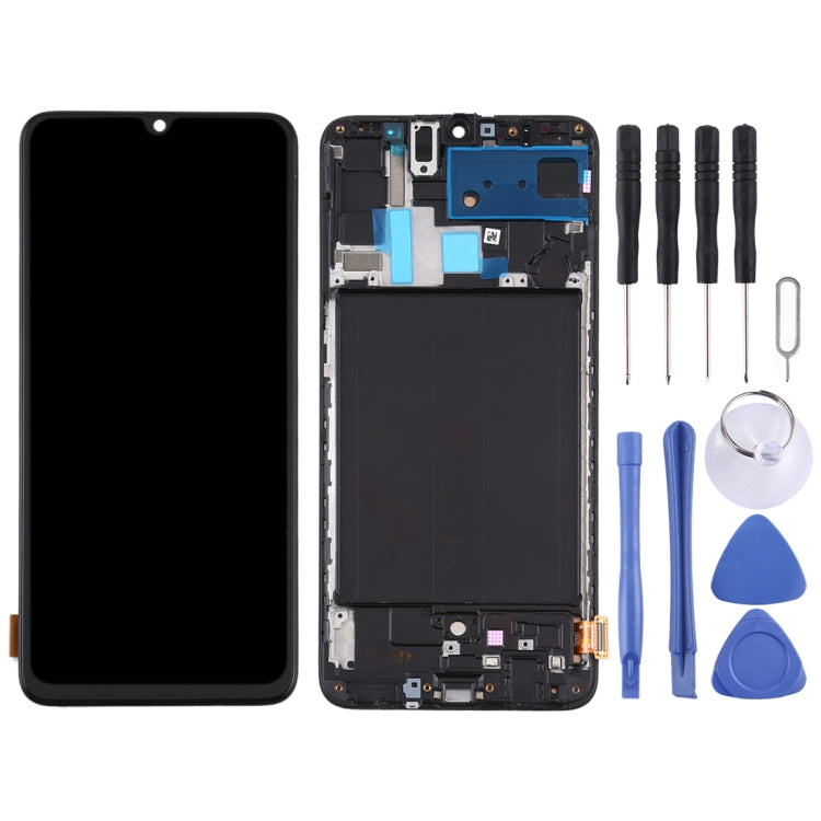 TFT Material LCD Screen and Digitizer Full Assembly With Frame for Samsung Galaxy A70  (Not Supporting Fingerprint Identification), For Samsung Galaxy A70