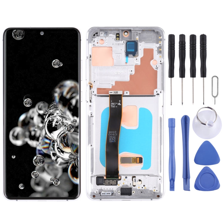 Original LCD Screen and Digitizer Full Assembly with Frame for Samsung Galaxy S20 Ultra 4G/S20 Ultra 5G, For Samsung Galaxy S20 Ultra 4G/S20 Ultra 5G, For Samsung Galaxy S20 Ultra 4G/S20 Ultra 5G(Original)