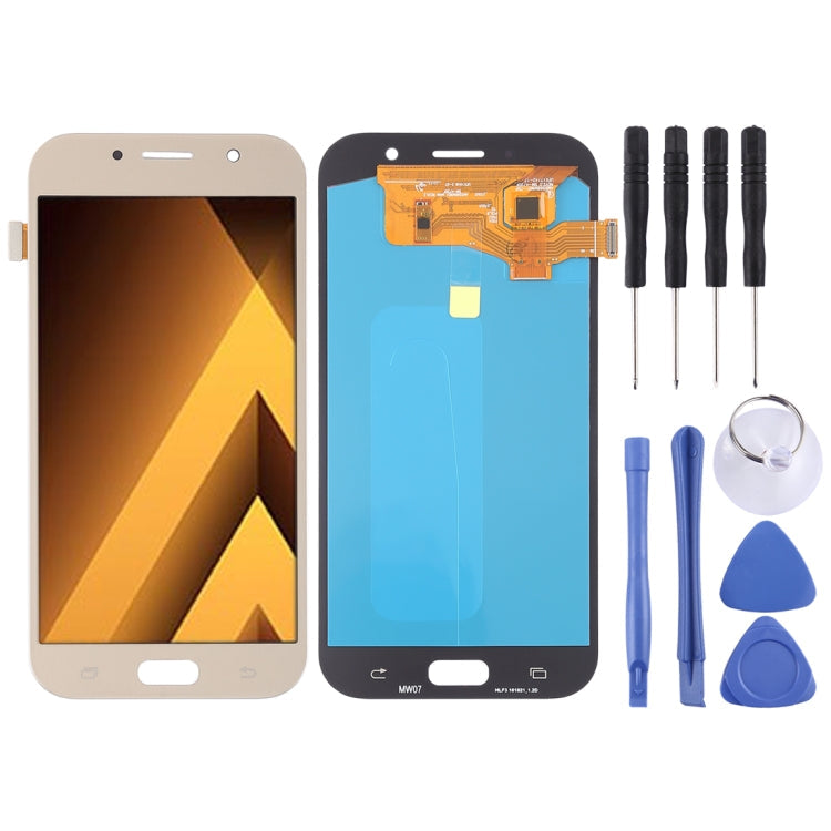 LCD Screen and Digitizer Full Assembly (OLED Material ) for Galaxy A7 (2017), A720F, A720F/DS, For Galaxy A7 (2017) OLED, For Samsung Galaxy A7 (2017) OLED