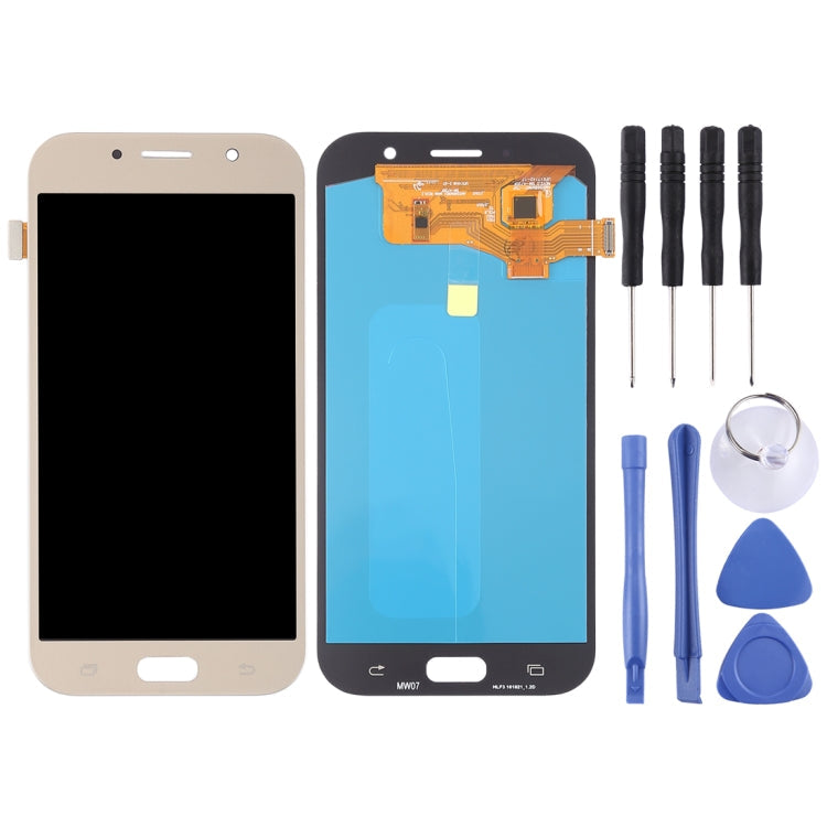 LCD Screen and Digitizer Full Assembly (OLED Material ) for Galaxy A7 (2017), A720F, A720F/DS, For Galaxy A7 (2017) OLED, For Samsung Galaxy A7 (2017) OLED