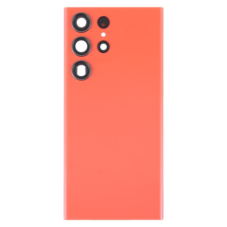 For Samsung Galaxy S23 Ultra SM-S918 Glass Battery Back Cover with Camera Lens Cover, For Samsung Galaxy S23 Ultra(with Camera Cover)