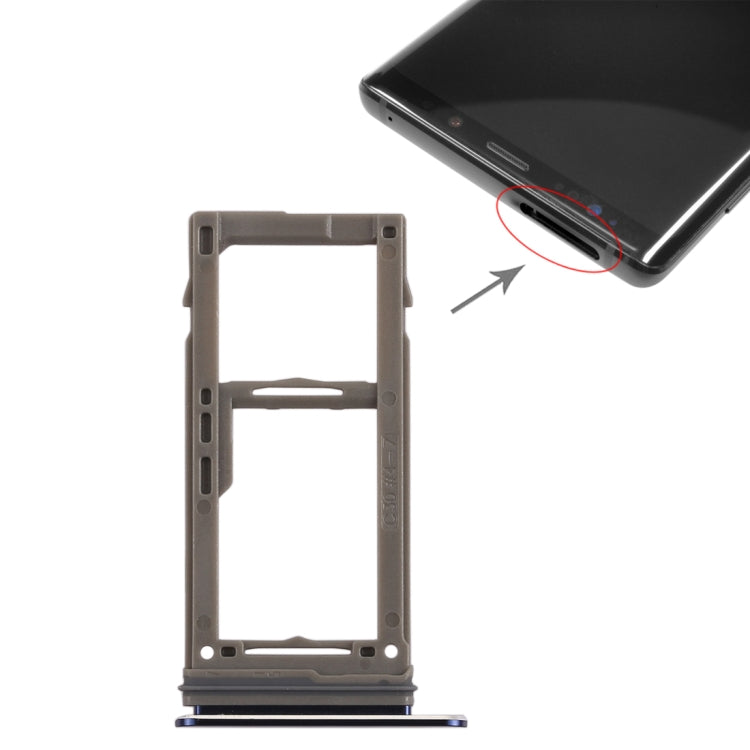 For Galaxy Note9 SIM Card Tray +  Micro SD Card Tray, For Samsung Galaxy Note9 (Single), Galaxy Note9 (Single Card)
