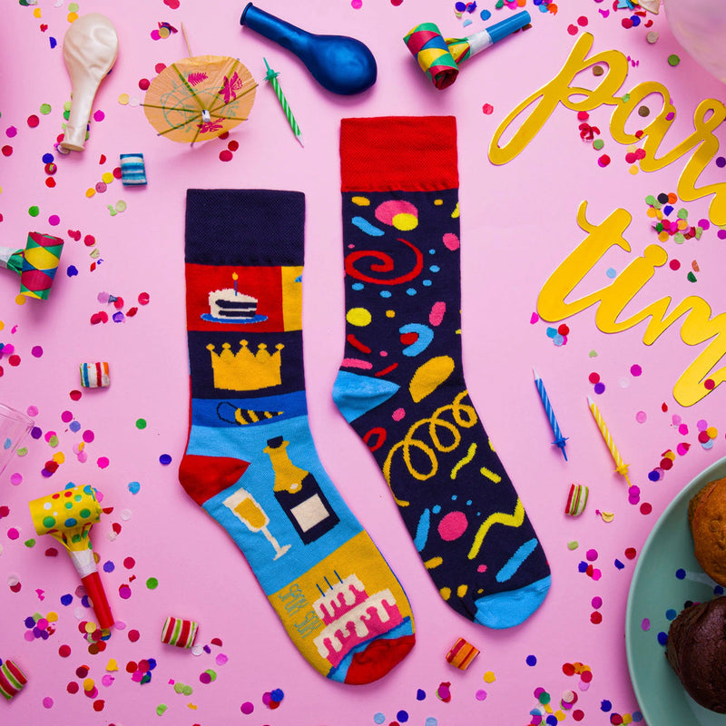 1 Pack Unisex Mismatched Novelty Odd Socks - Party