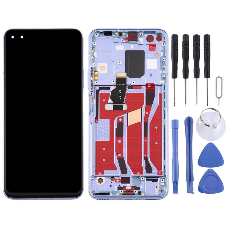 LCD Screen and Digitizer Full Assembly with Frame for Huawei Nova 6 5G, For Huawei Nova 6 5G, For Huawei Nova 6 5G (Dark Blue), For Huawei Nova 6 5G(Purple)