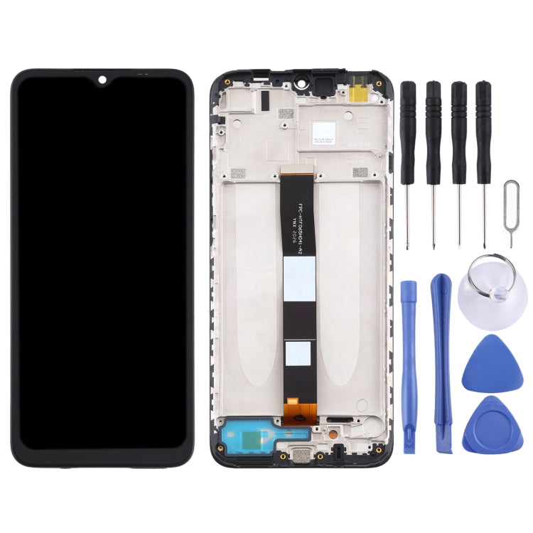 LCD Screen and Digitizer Full Assembly With Frame for Xiaomi Redmi 9A / Redmi 9C / Redmi 9C NFC / Redmi 9AT / Redmi 9i / Redmi 9 Activ / Poco C31 / Redmi 10A, For Xiaomi Redmi 9A
