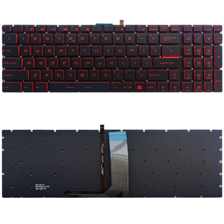 US Version Keyboard with Backlight for MSI GT62 GT72 GE62 GE72 GS60 GS70 GL62 GL72 GP62 GT72S GP72 GL63 GL73, For MSI GT62 (Red), For MSI GT62(White)