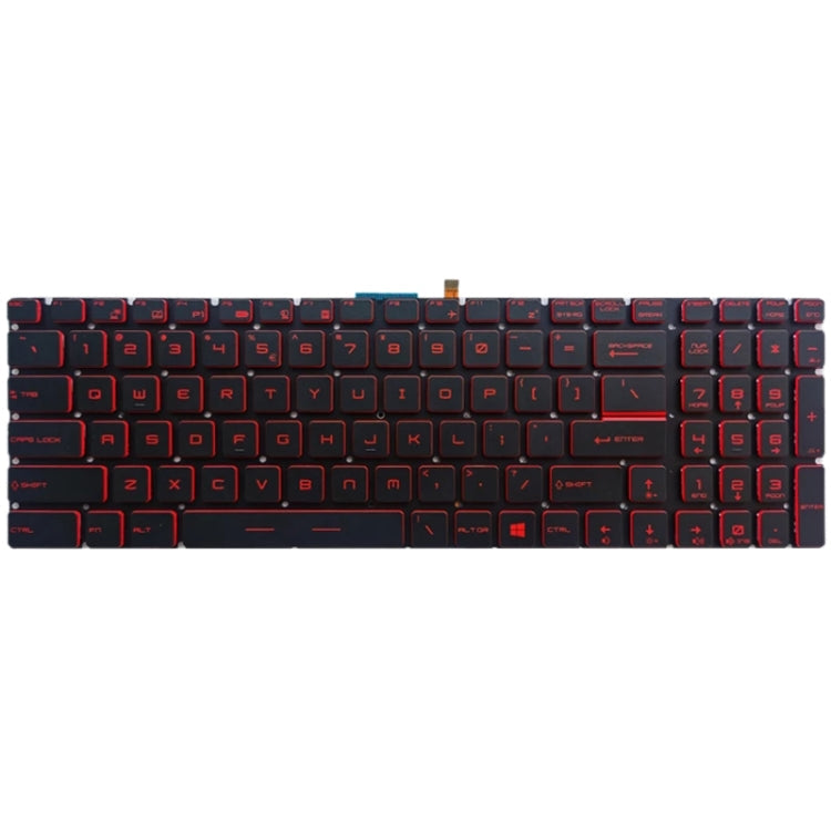 US Version Keyboard with Backlight for MSI GT62 GT72 GE62 GE72 GS60 GS70 GL62 GL72 GP62 GT72S GP72 GL63 GL73, For MSI GT62 (Red), For MSI GT62(White)