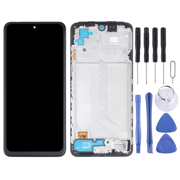 OLED Material LCD Screen and Digitizer Full Assembly With Frame for Xiaomi Redmi Note 10 4G / Redmi Note 10s 4G / Redmi Note 11 SE India / Poco M5s  M2101K7AI M2101K7AG M2101K7BG M2101K7BI M2101K7BNY...