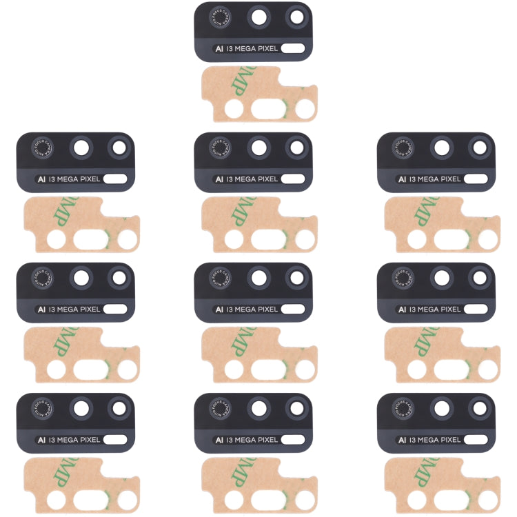 For Infinix Hot 9 Play X680, X680B, X680C 10pcs Back Camera Lens, For Infinix Hot 9 Play