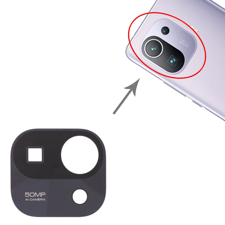 Back Camera Lens for Xiaomi Mi 11 Pro M2102K1AC, For Xiaomi Mi 11 Pro (Purple), Xiaomi Mi 11 Pro (Black), For Xiaomi Mi 11 Pro (Green)